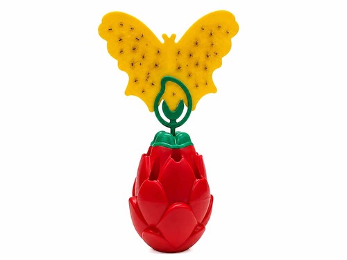 מלכודת לזבובי פירות Dragon Fruit – ערכה כפולה עם פיתיון ולוחות דבק