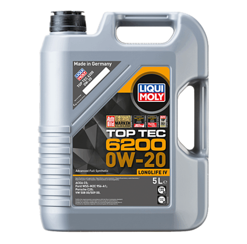 ‏שמן מנוע Liqui Moly TopTec 6200 0W-20 | ‏5 ליטר