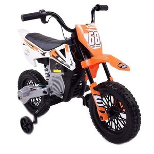 אופנוע חשמלי שטח לילדים 6V ירוק! דגם JT5006 עם גלגלי עזר לגילאי 2-7