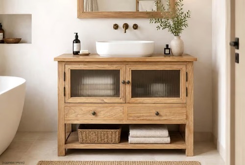 קונסולה או ארונית רחבה לכיור 100 ס