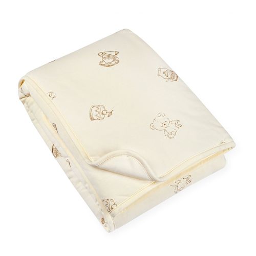 שמיכת טריקו עם מילוי 75×100 Laura Teddy bear 