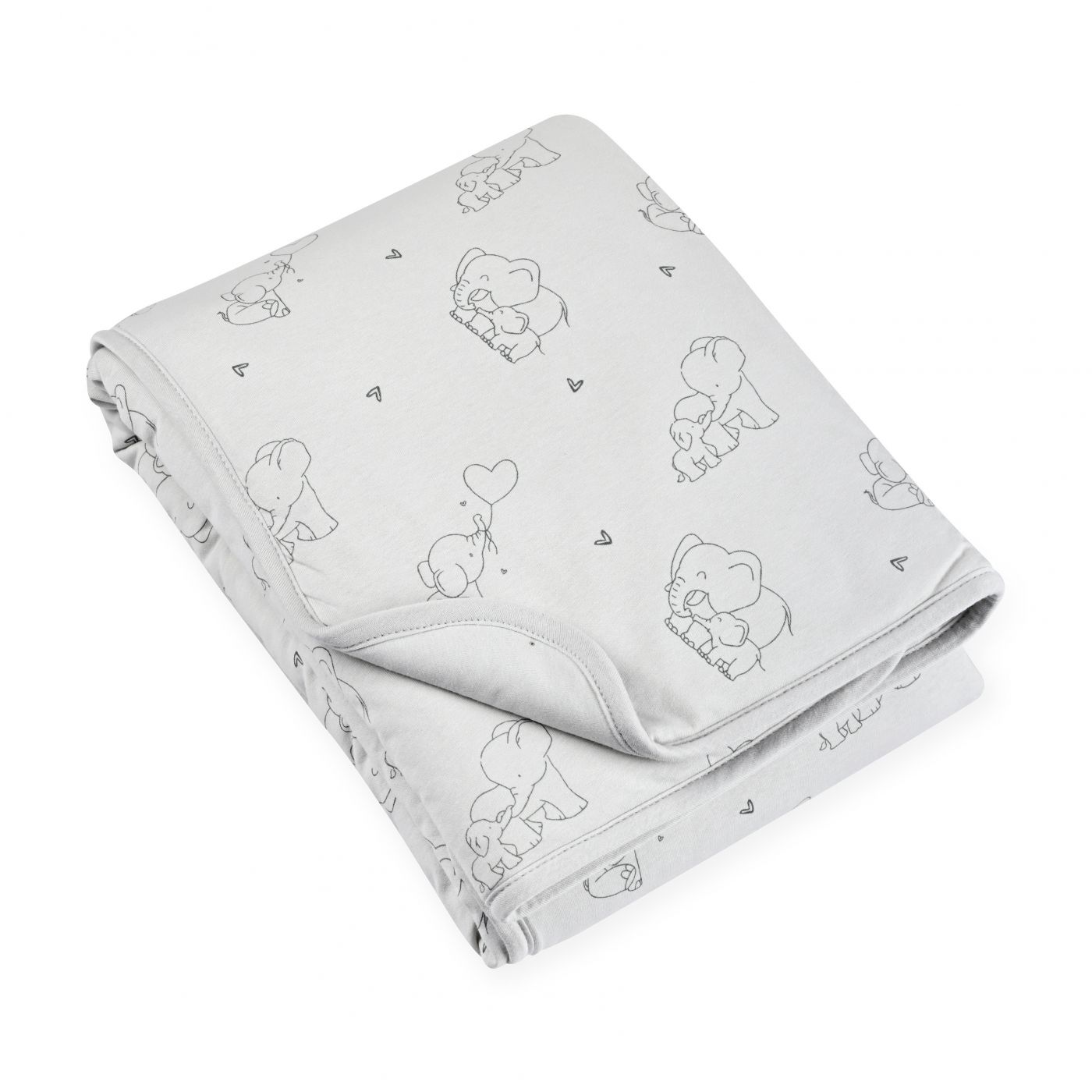 שמיכת טריקו עם מילוי 75×100 Laura Elephant 