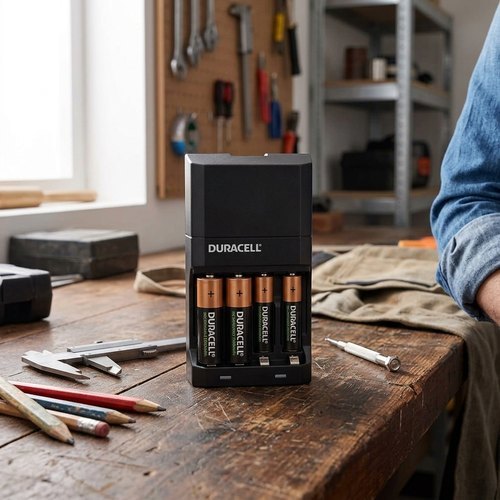 מטען + רביעיית סוללות דורסל AA+AAA תוצרת DURACELL 