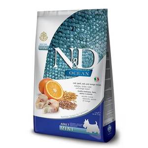 N&D אושן דג מופחת דגנים בוגר מיני 7 ק"ג
