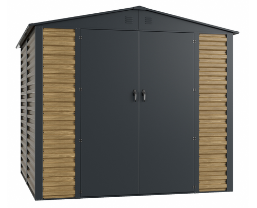 מחסן מתכת פרמיום דגם  Garden Top  2.40X2.40 DZ4  