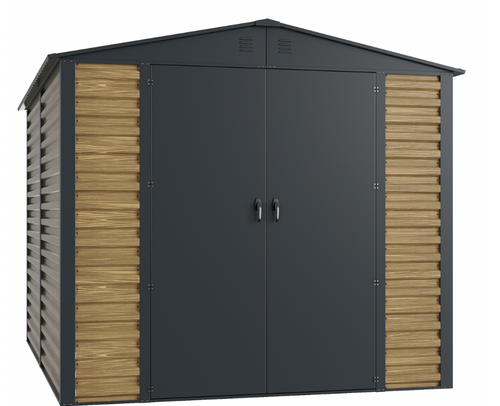 מחסן מתכת פרמיום דגם Garden Top 2.40X3.0 DZ5