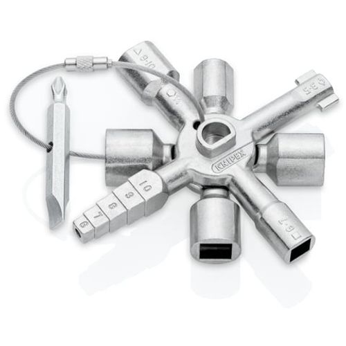 KNIPEX TwinKey® – מפתח אוניברסלי לארונות בקרה