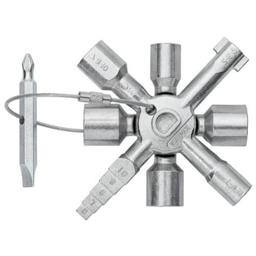 KNIPEX TwinKey® – מפתח אוניברסלי לארונות בקרה