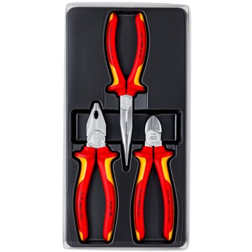 סט פליירים מבודדים VDE לחשמלאים KNIPEX Electro Set 00 20 12