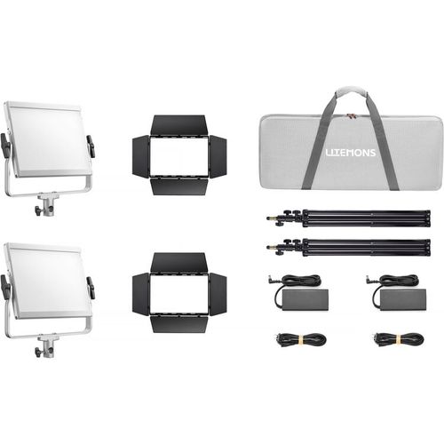 קיט זוג תאורות לד Godox Litemons LP600 Bi-Color 