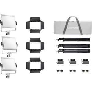 קיט 3 תאורות לד Godox Litemons LP600 Bi-Color