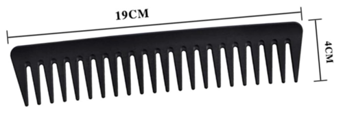 מסרק שיניים רחבות מקצועי ABS-11339 – שחור