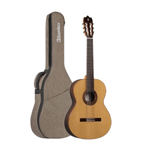 גיטרה קלאסית + נרתיק שמאלית ALHAMBRA 1 C HT LH Solid cedar Top + 10mm bag