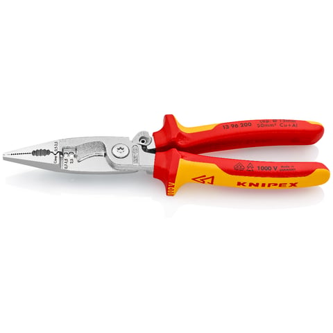 KNIPEX 13 96 200 | פלייר רב-תכליתי להתקנות חשמל VDE
