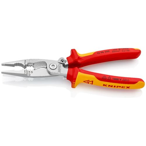 KNIPEX 13 96 200 | פלייר רב-תכליתי להתקנות חשמל VDE