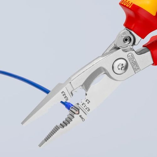 KNIPEX 13 96 200 | פלייר רב-תכליתי להתקנות חשמל VDE