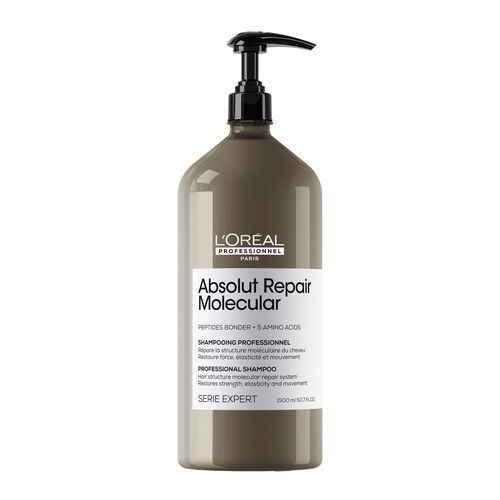 שמפו מקצועי ABSOLUT REPAIR MOLECULAR ללא סולפט לשיקום שיער פגום 1500 מ