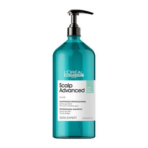 שמפו מקצועי לטיפול בקרקפת שומנית SCALP ADVANCED לאיזון וניקוי יסודי של עור הקרקפת 1500 מ"ל