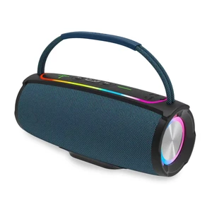 רמקול בלוטוס נייד כולל תאורת RGB | דגם TECHNO | צבע כחול