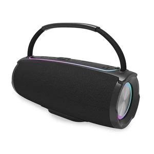 רמקול בלוטוס נייד כולל תאורת RGB | דגם TECHNO | צבע שחור
