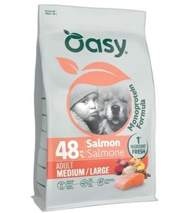 OASY מונו פרוטאין סלמון גזע גדול/בינוני 10ק"ג