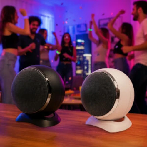 רמקול בלוטוס נייד מיני | דגם DRUM | צבע שחור 
