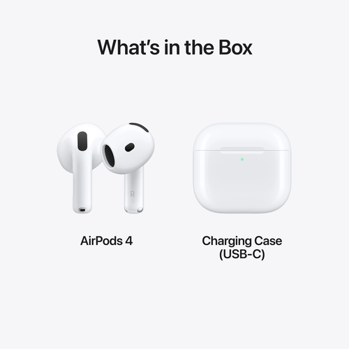 אוזניות אלחוטיות Apple AirPods 4 True Wireless - יבואן רשמי