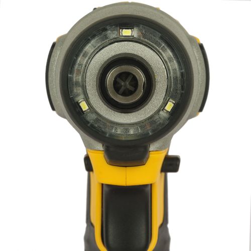 מברגת אימפקט נטענת DEWALT DCF815D2 10.8V XR - גוף קומפקטי צהוב שחור עם שתי סוללות 2 אמפר ומטען, לעבודות הרכבה ותחזוקה