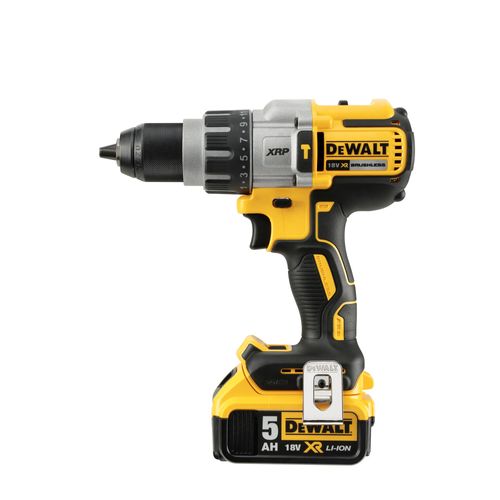 מברגה ומקדחה רוטטת נטענת DEWALT DCD996P2 18V XR - גוף צהוב שחור עם תפסן 13 מ