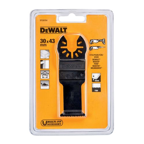 להב ישר דו מתכתי DEWALT DT20704 למולטיטול תנודתי - להב ברוחב 30 מ