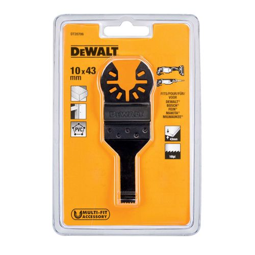 להב ישר צר DEWALT DT20706 למולטיטול תנודתי - להב ברוחב 10 מ