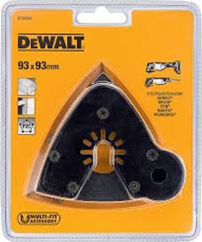 בסיס ליטוש משולש DEWALT DT20700 למולטיטול תנודתי - בסיס דלתא 93x93 מ