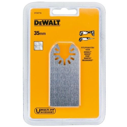 מגרד גמיש DEWALT DT20716 למולטיטול תנודתי - להב גירוד גמיש ברוחב 35 מ