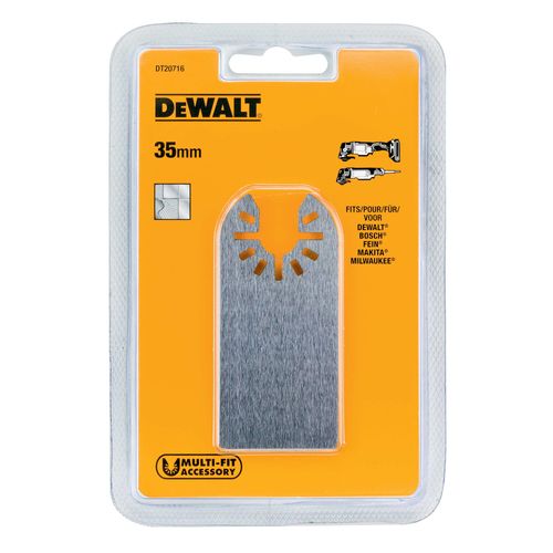 מגרד גמיש DEWALT DT20716 למולטיטול תנודתי - להב גירוד גמיש ברוחב 35 מ