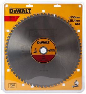 להב מסור עגול לחיתוך ברזל 355 מ"מ 66 שיניים - DEWALT DT1926