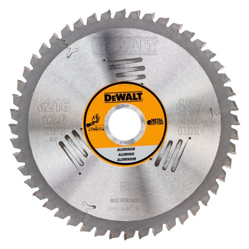 להב מסור עגול לחיתוך אלומיניום DEWALT DT1914 - קוטר 216 מ