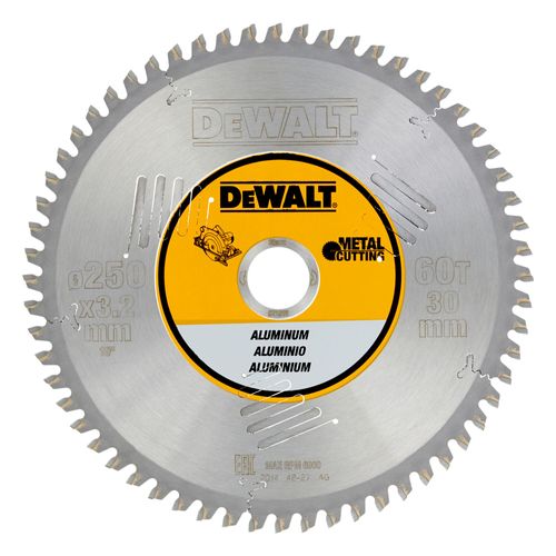 להב מסור עגול לחיתוך אלומיניום DEWALT DT1915 - קוטר 250 מ