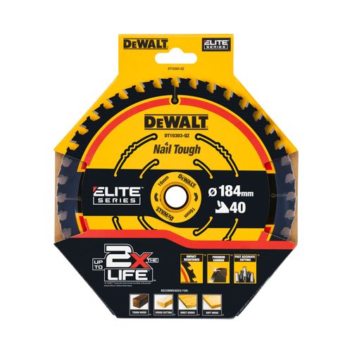 להב מסור עגול לעץ DEWALT DT10303 ELITE - קוטר 184 מ