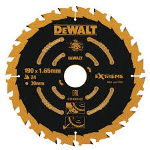 להב מסור עגול לעץ 190 מ"מ 24 שיניים - DEWALT DT10304 EXTREME