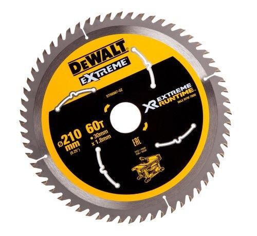להב מסור עגול לעץ DEWALT DT99567 EXTREME Runtime - קוטר 210 מ