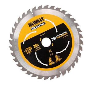 להב מסור עגול לעץ 250 מ"מ 60 שיניים - DEWALT DT99573 EXTREME Runtime