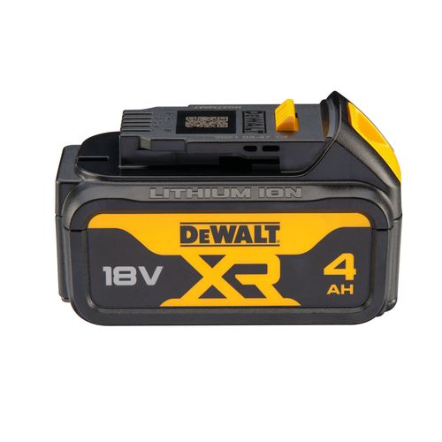 סוללת ליתיום נטענת DEWALT DCB182 XR 18V - קיבולת 4 אמפר עם מד טעינה 3 נורות LED לכלי DEWALT 18V