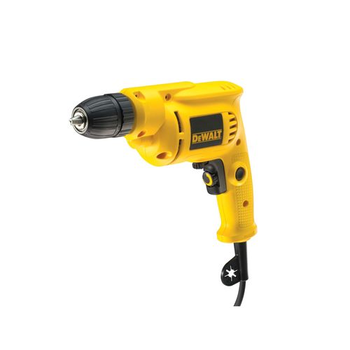 מקדחה חשמלית קומפקטית DEWALT DWD014S - הספק 550 וואט עם פוטר ללא מפתח 10 מ