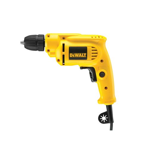 מקדחה חשמלית קומפקטית DEWALT DWD014S - הספק 550 וואט עם פוטר ללא מפתח 10 מ