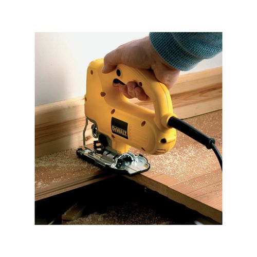 מסור אנכי DEWALT DW341K - מסור פנדל 550 וואט לחיתוך צורות בעץ ובמתכת עם מזוודה קשיחה