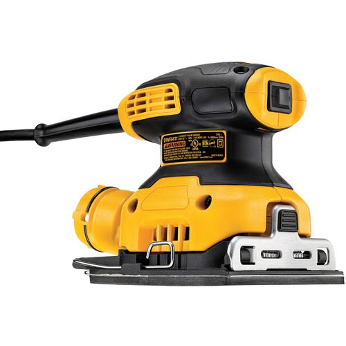 מלטשת מרובעת DEWALT DWE6411 - מלטשת גימור 230 וואט לנייר רבע גיליון עם שקית איסוף אבק