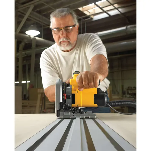 מסור עגול יורד DEWALT DWS520K - מסור מסילה 1,300 וואט ללהב 165 מ