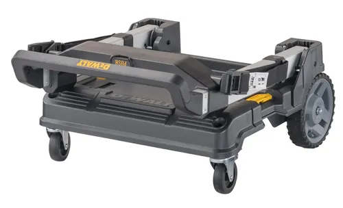 עגלה גבוהה למערכת TSTAK DEWALT D17888 - עגלת מתכת עם ידית טלסקופית, גלגלי אוויר ונעילות צד לארגזי כלים