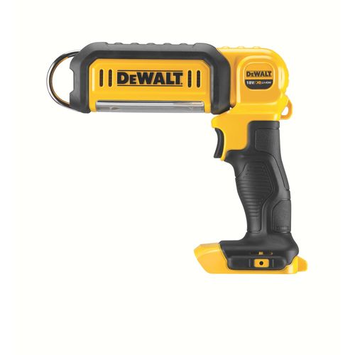פנס עבודה נטען DEWALT DCL050N 18V XR - גוף בלבד עם ראש מפרקי בתשעה מצבים ווו תלייה מסתובב להארת שטח עבודה