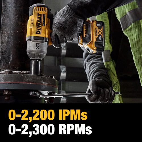 מפתח בוקסות נטען DEWALT DCF900P1T 18V XR High Torque - ערכה עם סוללה 5 אמפר, מטען ומזוודת TSTAK בהינע 1/2 אינץ'